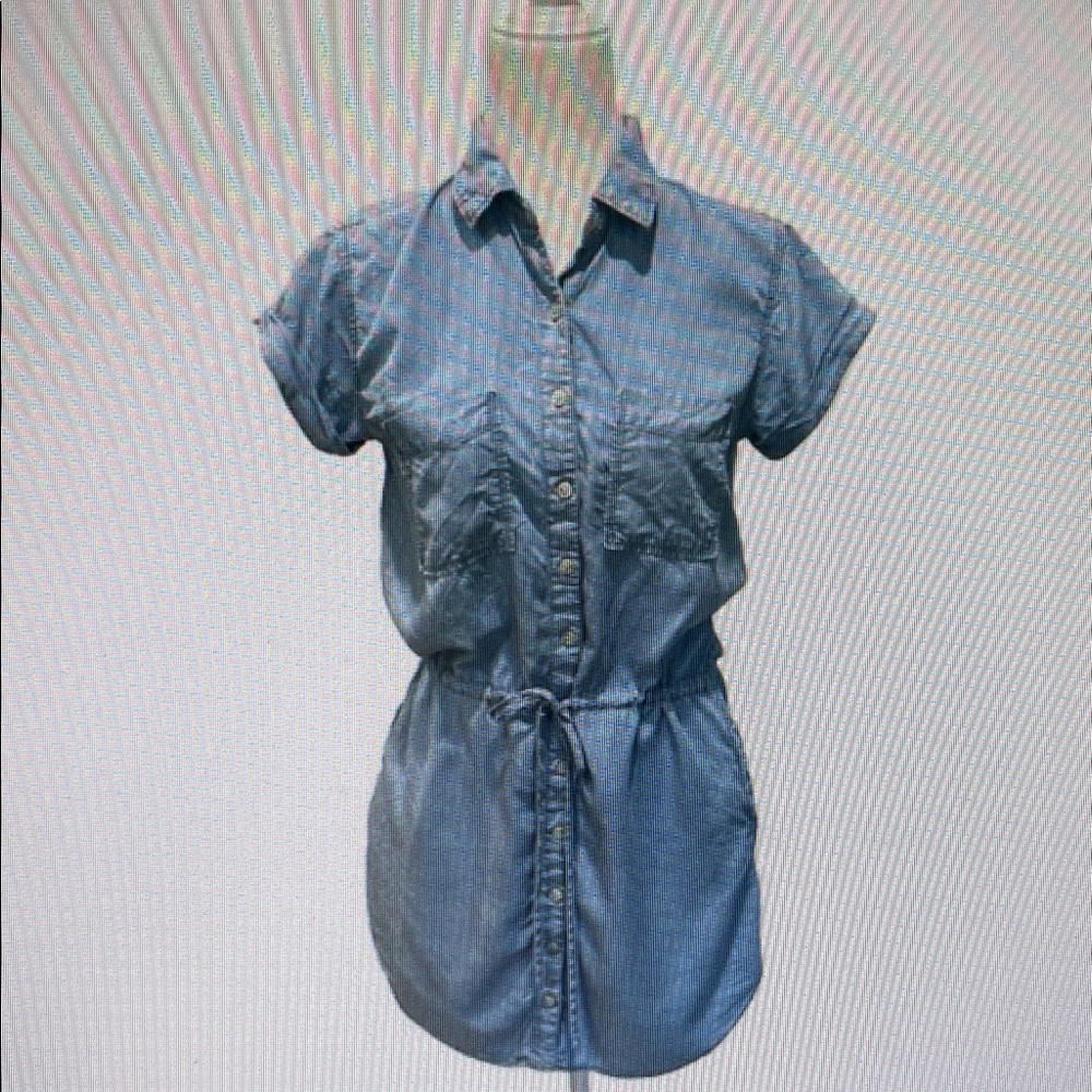 Blue Denim Shirt Dress